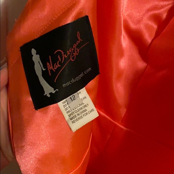 Coral color Prom Dress - Picture 4 of 5